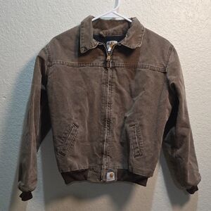 Carhartt Vintage Santa Fe Jacket Quilt Lined Fits Like Boys Large Brown